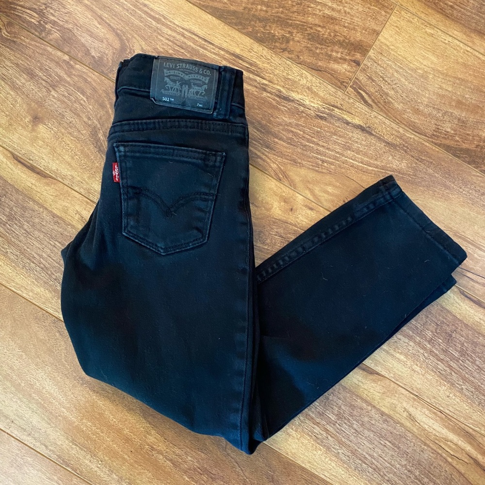 Boys 502 Black Jeans - Levis (7)